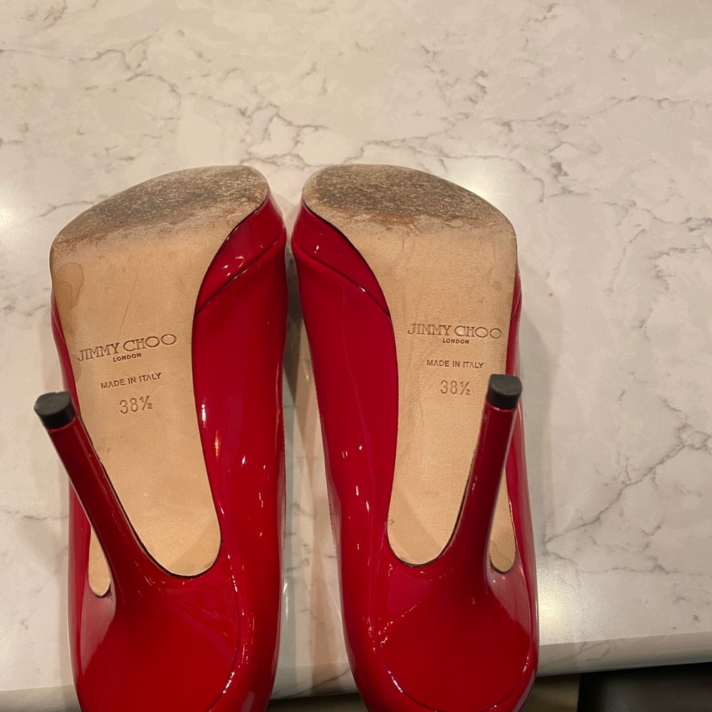 Jimmy Choo Patent Red Shoes